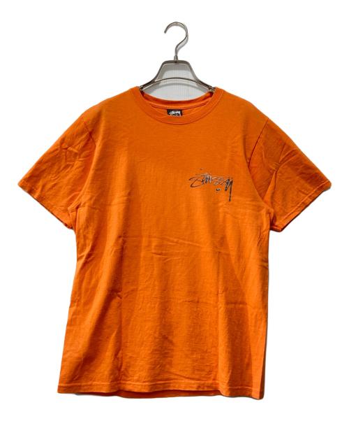 stussy（ステューシー）stussy (ステューシー) Mercury Tee/マーキュリーTee/半袖カットソー オレンジ サイズ:Sの古着・服飾アイテム