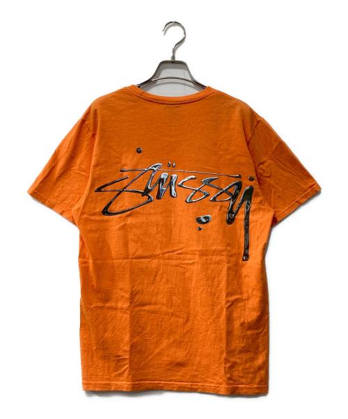 stussy（ステューシー）stussy (ステューシー) Mercury Tee/マーキュリーTee/半袖カットソー オレンジ サイズ:Sの古着・服飾アイテム