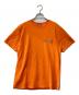 stussy（ステューシー）の古着「Mercury Tee/マーキュリーTee/半袖カットソー」｜オレンジ