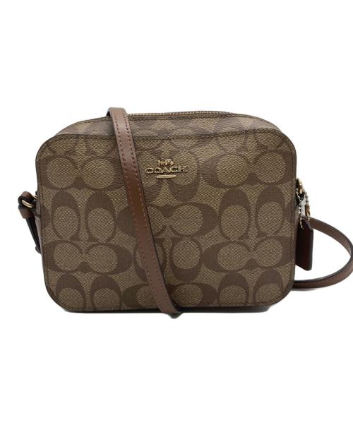 COACH（コーチ）COACH (コーチ) シグネチャーショルダーバッグ ブラウンの古着・服飾アイテム