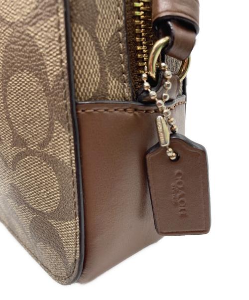 COACH（コーチ）COACH (コーチ) シグネチャーショルダーバッグ ブラウンの古着・服飾アイテム