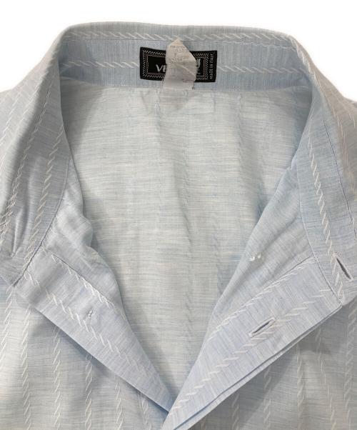 GIANNI VERSACE（ジャンニ・ヴェルサーチ）GIANNI VERSACE (ジャンニ・ヴェルサーチ) 80s-90s/長袖シャツ ブルー サイズ:52の古着・服飾アイテム