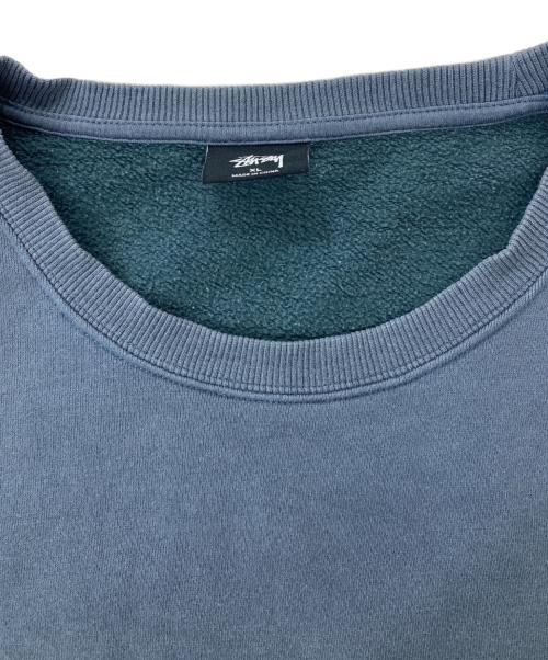 stussy（ステューシー）stussy (ステューシー) 90s-00s/ベアプリントスウェット ネイビー サイズ:XLの古着・服飾アイテム