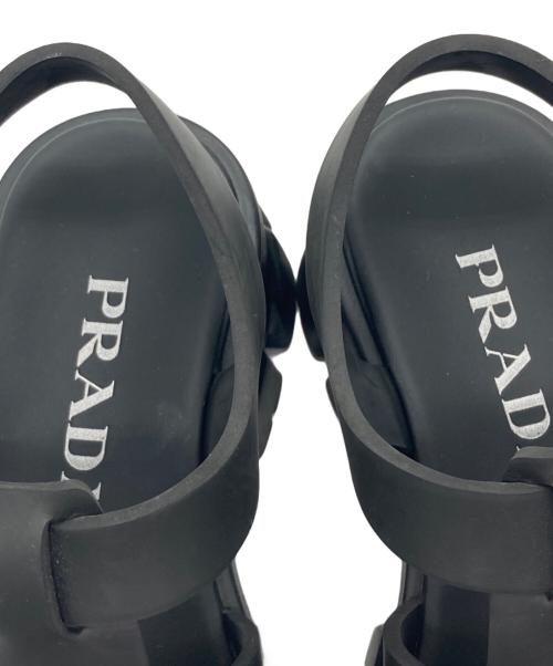 PRADA（プラダ）PRADA (プラダ) モノリスラバーサンダル ブラック サイズ:35の古着・服飾アイテム