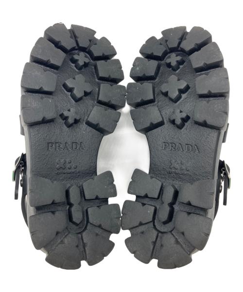 PRADA（プラダ）PRADA (プラダ) モノリスラバーサンダル ブラック サイズ:35の古着・服飾アイテム