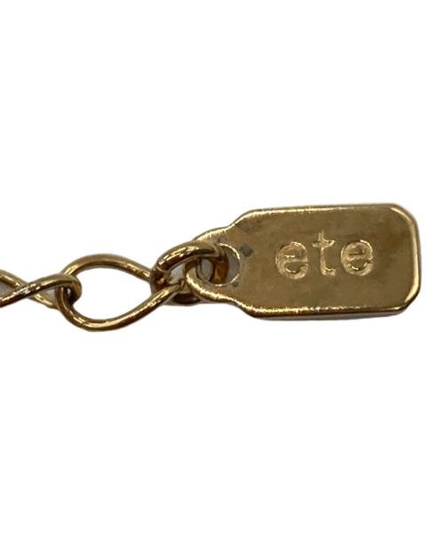 ete（エテ）ete (エテ) ラインストーンスカルモチーフネックレス ゴールドの古着・服飾アイテム