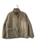 TODAYFULトゥデイフル）の古着「Standcollar Boa Jacket/ジャケット」｜ベージュ