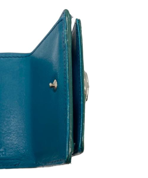 Vivienne Westwood（ヴィヴィアンウエストウッド）Vivienne Westwood (ヴィヴィアンウエストウッド) グラデーションコンパクトウォレット グリーンの古着・服飾アイテム