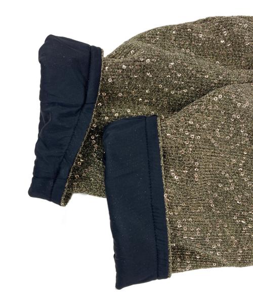 Ameri（アメリ）Ameri (アメリ) スパンコールハイネックニット ゴールド サイズ:Fの古着・服飾アイテム