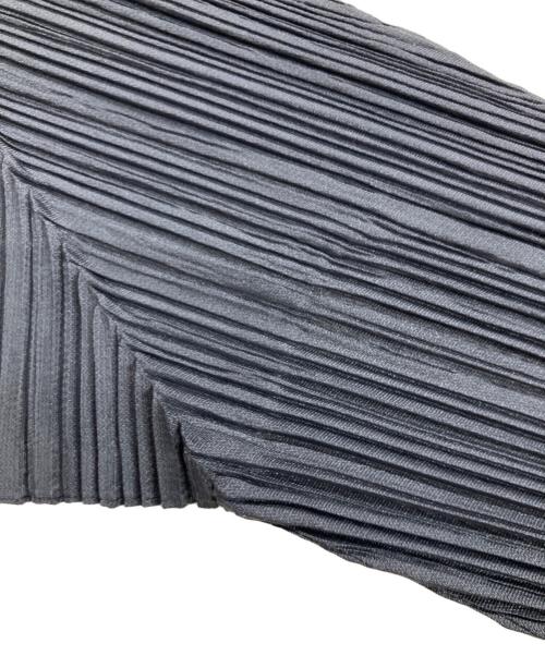 PLEATS PLEASE（プリーツプリーズ）PLEATS PLEASE (プリーツプリーズ) カーディガン/パンチングプリーツトップス グレー サイズ:３の古着・服飾アイテム