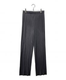 PLEATS PLEASE（プリーツプリーズ）の古着「プリーツパンツ」｜グレー