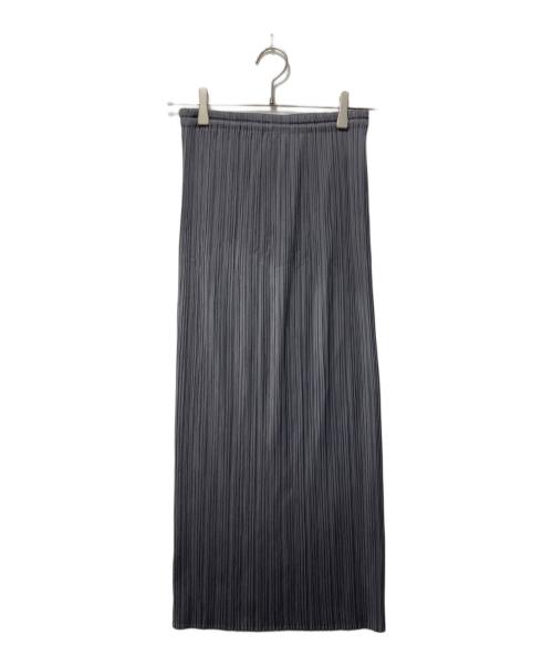 PLEATS PLEASE（プリーツプリーズ）PLEATS PLEASE (プリーツプリーズ) プリーツロングスカート グレー サイズ:２　の古着・服飾アイテム