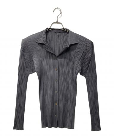 PLEATS PLEASE 長袖 トップス ダークグレー 中古・古着通販】PLEATS PLEASE (プリーツプリーズ) プリーツ