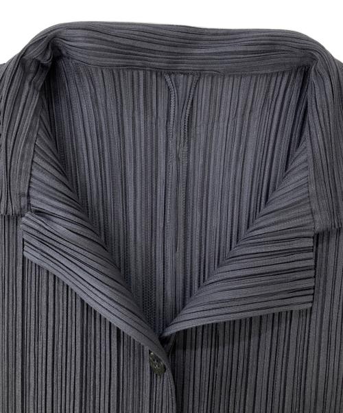 PLEATS PLEASE（プリーツプリーズ）PLEATS PLEASE (プリーツプリーズ) プリーツカーディガン グレー サイズ:表記なしの古着・服飾アイテム