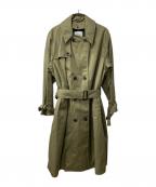 Barbourバブアー）の古着「ライナー付きトレンチコート」｜オリーブ