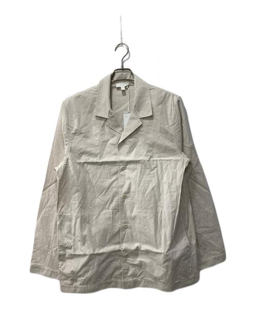 COS（コス）COS (コス) コットンオープンカラー長袖シャツ ベージュ サイズ:Mの古着・服飾アイテム