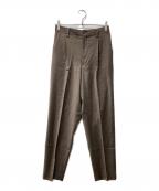 MAISON SPECIALメゾンスペシャル）の古着「ウールスラックス」｜ブラウン