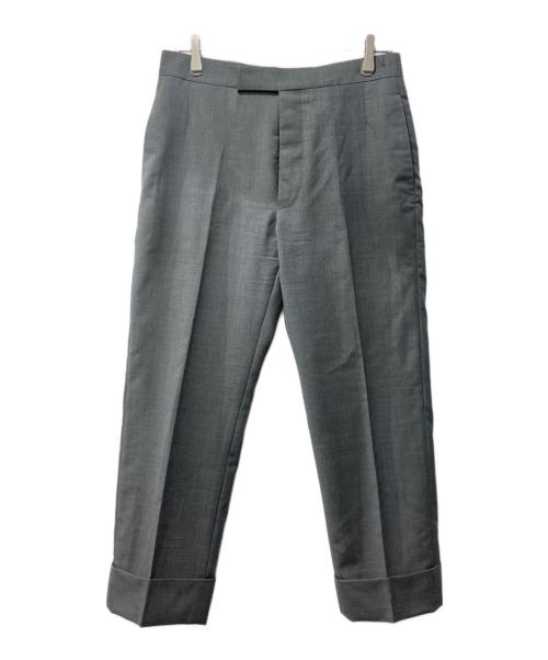 Thom Browne（トムブラウン）Thom Browne (トムブラウン) クラシック ツイル バックストラップ トラウザー グレー サイズ:０の古着・服飾アイテム