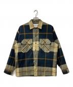 Kinloch Anderson×franzキンロックアンダーソン×フランツ）の古着「ONE SIZE FITS ALL シャツ」｜カーキ