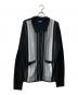 LFYT（エルエフワイティー）の古着「STRIPED KNIT CARDIGAN」｜ブラック