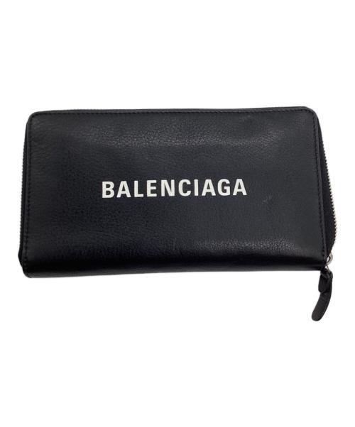 BALENCIAGA（バレンシアガ）BALENCIAGA (バレンシアガ) エブリデイラウンドファスナー財布 ブラックの古着・服飾アイテム