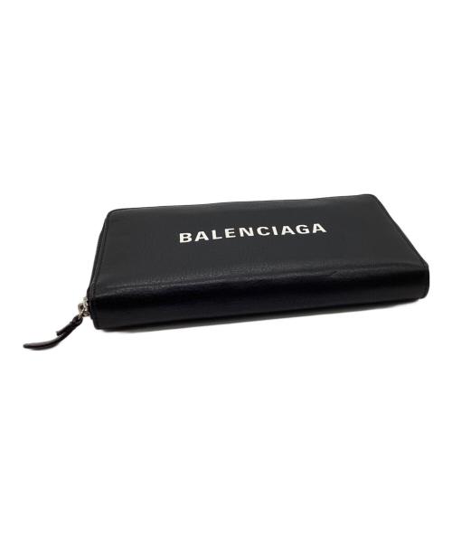BALENCIAGA（バレンシアガ）BALENCIAGA (バレンシアガ) エブリデイラウンドファスナー財布 ブラックの古着・服飾アイテム