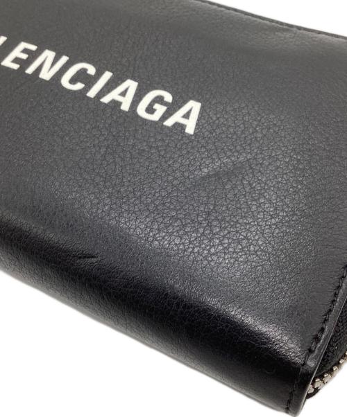 BALENCIAGA（バレンシアガ）BALENCIAGA (バレンシアガ) エブリデイラウンドファスナー財布 ブラックの古着・服飾アイテム
