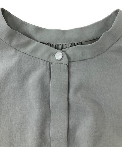 green label relaxing（グリーンレーベルリラクシング）green label relaxing (グリーンレーベルリラクシング) ベルト フレア ワンピース グレー サイズ:36の古着・服飾アイテム