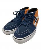 VANSヴァンズ）の古着「SKATE GROSSO MID/ミッドカットスニーカー」｜ネイビー×オレンジ