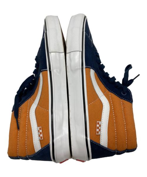 VANS（ヴァンズ）VANS (ヴァンズ) SKATE GROSSO MID/ミッドカットスニーカー ネイビー×オレンジ サイズ:29.5の古着・服飾アイテム