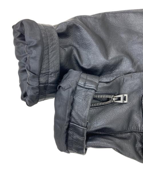 BOLINI（ボリーニ）BOLINI (ボリーニ) シングルライダーズジャケットレザージャケット ブラック サイズ:50の古着・服飾アイテム