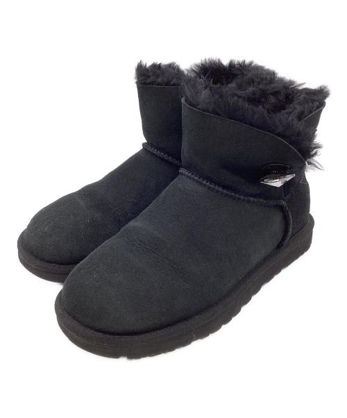 UGG（アグ）UGG (アグ) ベイリーボタン ミニ MINIムートンブーツ ブラック サイズ:23.0の古着・服飾アイテム