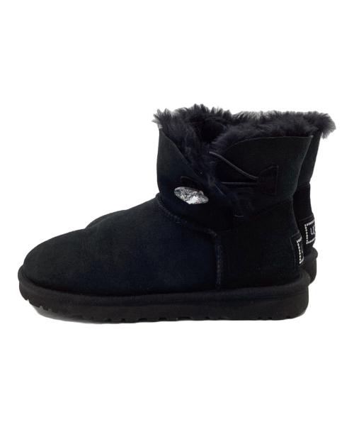 UGG（アグ）UGG (アグ) ベイリーボタン ミニ MINIムートンブーツ ブラック サイズ:23.0の古着・服飾アイテム