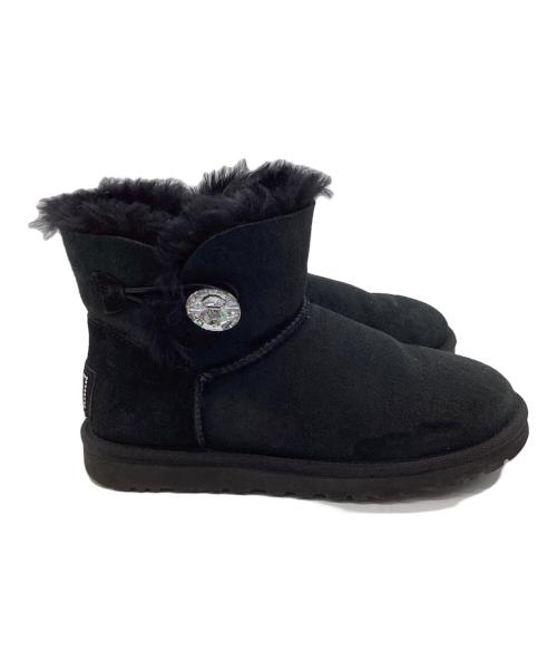 UGG（アグ）UGG (アグ) ベイリーボタン ミニ MINIムートンブーツ ブラック サイズ:23.0の古着・服飾アイテム