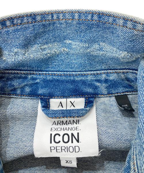 ARMANI EXCHANGE ICON PERIOD（アルマーニ エクスチェンジ アイコン ピリオド）ARMANI EXCHANGE ICON PERIOD (アルマーニ エクスチェンジ アイコン ピリオド) デニムジャケット インディゴ サイズ:XSの古着・服飾アイテム