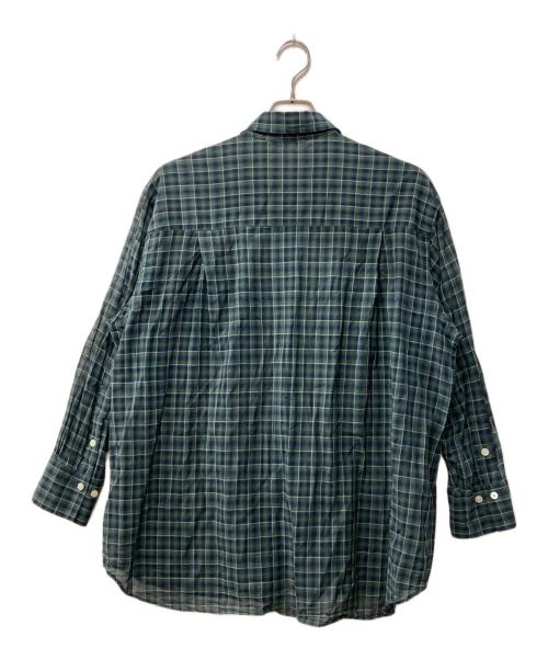Spick and Span（スピック＆スパン）Spick and Span (スピック＆スパン) コットンボイルチェックシャツ グリーン×ネイビー サイズ:記載なしの古着・服飾アイテム