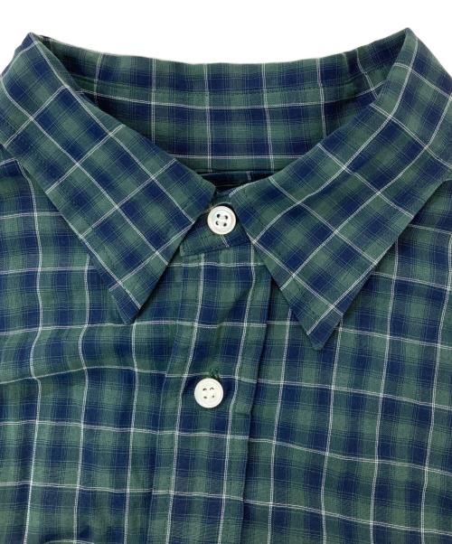 Spick and Span（スピック＆スパン）Spick and Span (スピック＆スパン) コットンボイルチェックシャツ グリーン×ネイビー サイズ:記載なしの古着・服飾アイテム