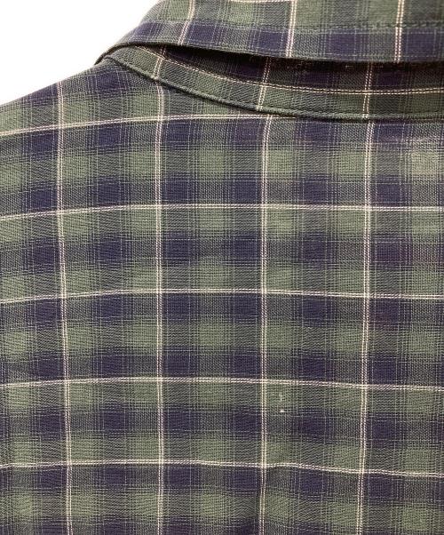 Spick and Span（スピック＆スパン）Spick and Span (スピック＆スパン) コットンボイルチェックシャツ グリーン×ネイビー サイズ:記載なしの古着・服飾アイテム