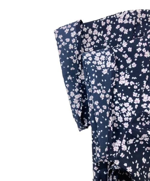 SHIPS（シップス）SHIPS (シップス) フラワープリントVネックワンピース ネイビー サイズ:ONE SIZEの古着・服飾アイテム
