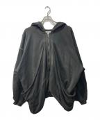 whiteland Blackburnホワイトランドブラックバーン）の古着「ZIP UP CARGO HOODIE/ジップパーカー」｜グレー