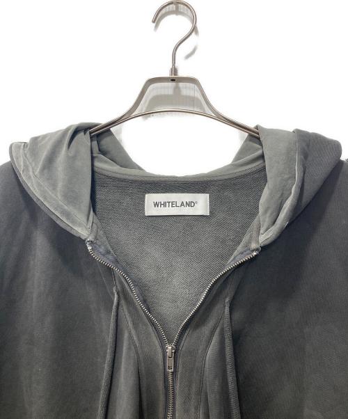 whiteland Blackburn（ホワイトランドブラックバーン）whiteland Blackburn (ホワイトランドブラックバーン) ZIP UP CARGO HOODIE/ジップパーカー グレー サイズ:Fの古着・服飾アイテム