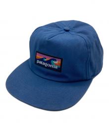 Patagonia（パタゴニア）の古着「ボードショーツ・ラベル・ファンフェアラー・キャップ」｜ネイビー