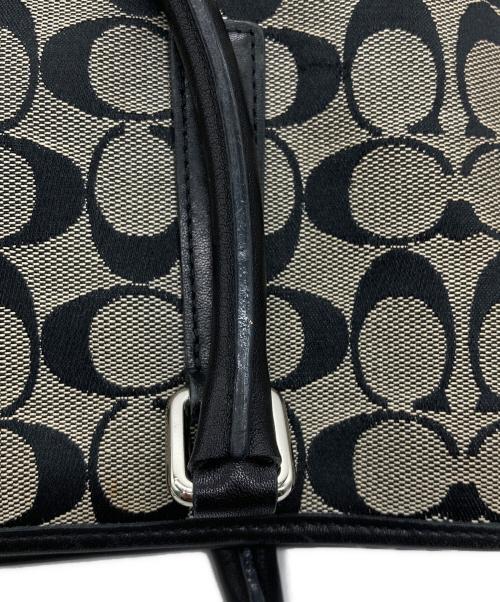 COACH（コーチ）COACH (コーチ) シグネチャーハンドバッグ ブラックの古着・服飾アイテム