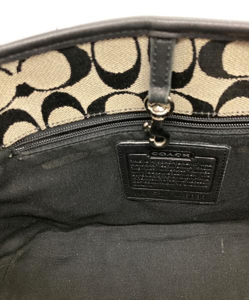COACH（コーチ）COACH (コーチ) シグネチャーハンドバッグ ブラックの古着・服飾アイテム