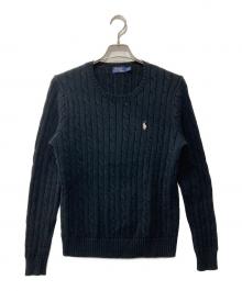 POLO RALPH LAUREN（ポロ・ラルフローレン）の古着「ニット」｜ブラック