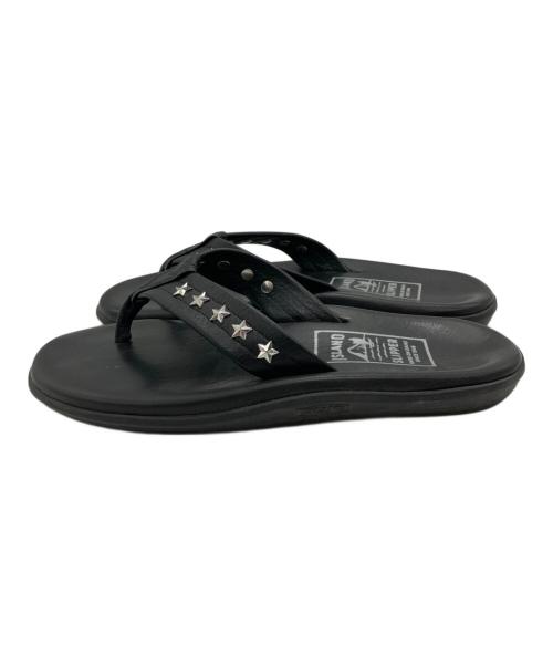 ISLAND SLIPPER（アイランドスリッパ）ISLAND SLIPPER (アイランドスリッパ) スタースタッズトングサンダル ブラック サイズ:6の古着・服飾アイテム