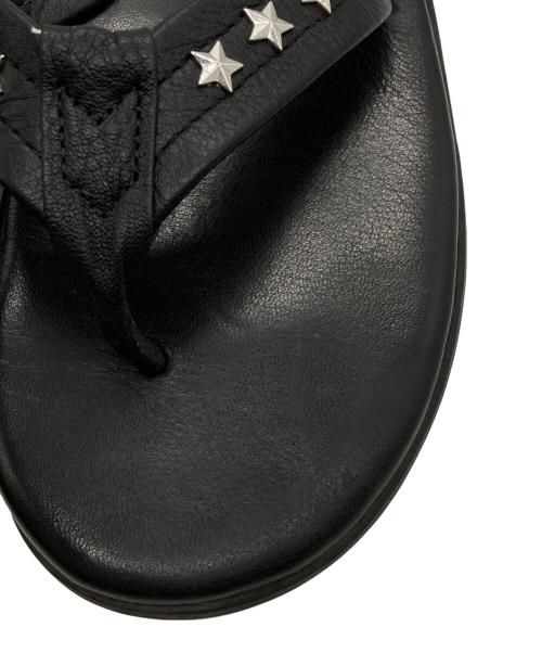 ISLAND SLIPPER（アイランドスリッパ）ISLAND SLIPPER (アイランドスリッパ) スタースタッズトングサンダル ブラック サイズ:6の古着・服飾アイテム