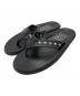ISLAND SLIPPER（アイランドスリッパ）の古着「スタースタッズトングサンダル」｜ブラック