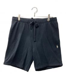 POLO RALPH LAUREN（ポロ・ラルフローレン）の古着「スウェットハーフパンツ」｜ブラック