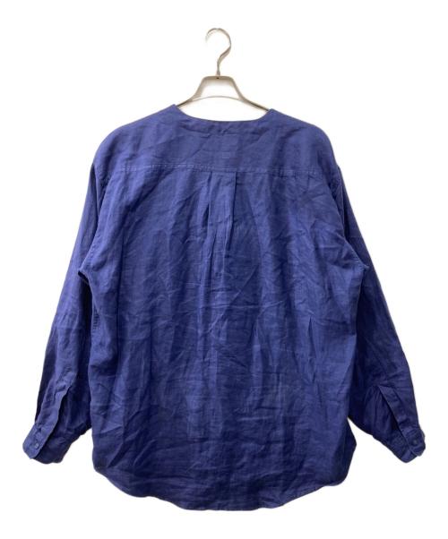 GOOUCH（グーチ）GOOUCH (グーチ) リネンシャツ ブルー サイズ:Mの古着・服飾アイテム